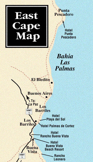 Cabo, Mexico - east Cape {Map Shown]