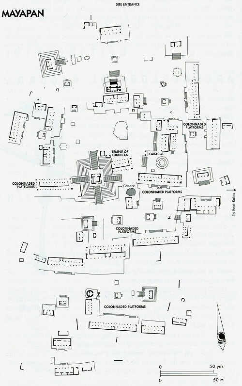 Map of: Mayapan, Mexico - Mayan Ruins!