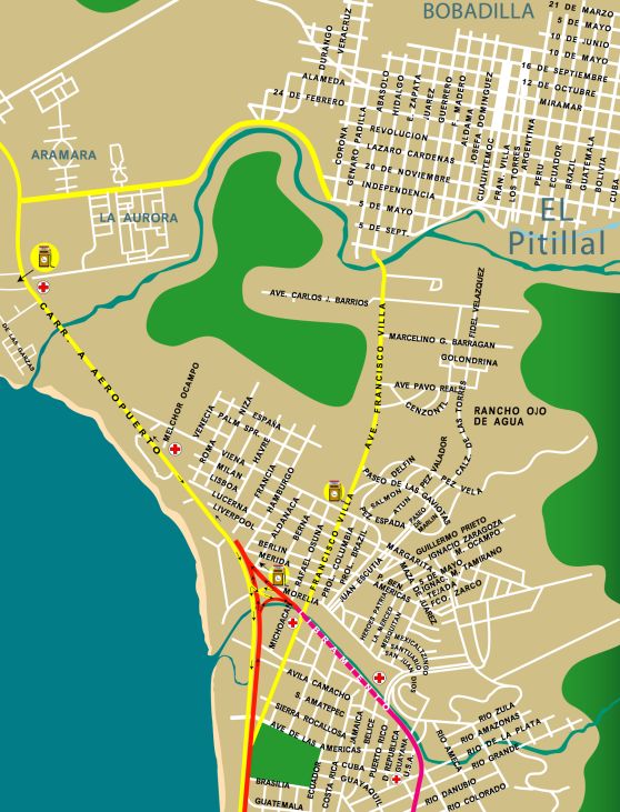 Puerto Vallarta, Mexico! {north area map]