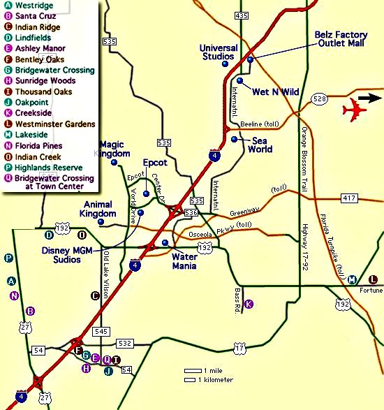 Orlando, Fl - park map {Click to Enlarge!